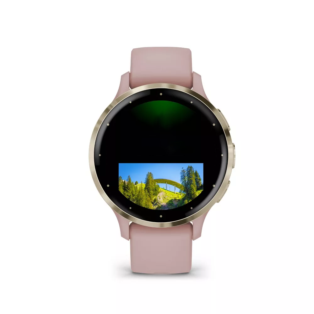Smart Watch Small Round Color Touch Screen GPS Smartwatch Up To 10-Day Battery Built-In Call & Music Storage All-Round Health & Fitness Tracking with Contactless Pay