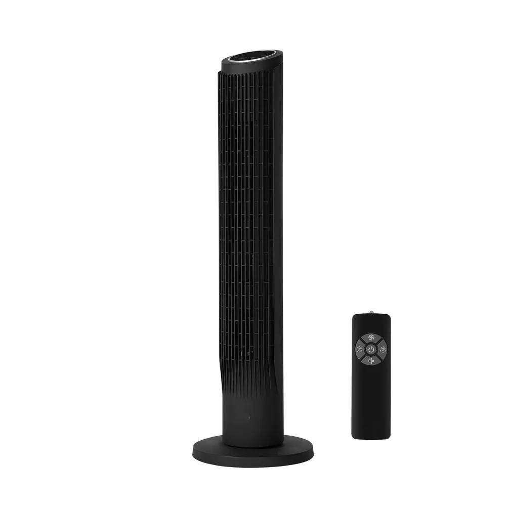Electric Fan 37 Inch Oscillating Tower Fan 6 Wind Speeds Quiet Operation with Remote Control & 8H Timer