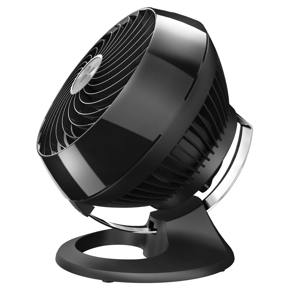 Electric Fan Compact Whole Room Air Circulator Desk Fan with 7.3 Inch Deep Pitch Blades & 3 Adjustable Wind Speeds