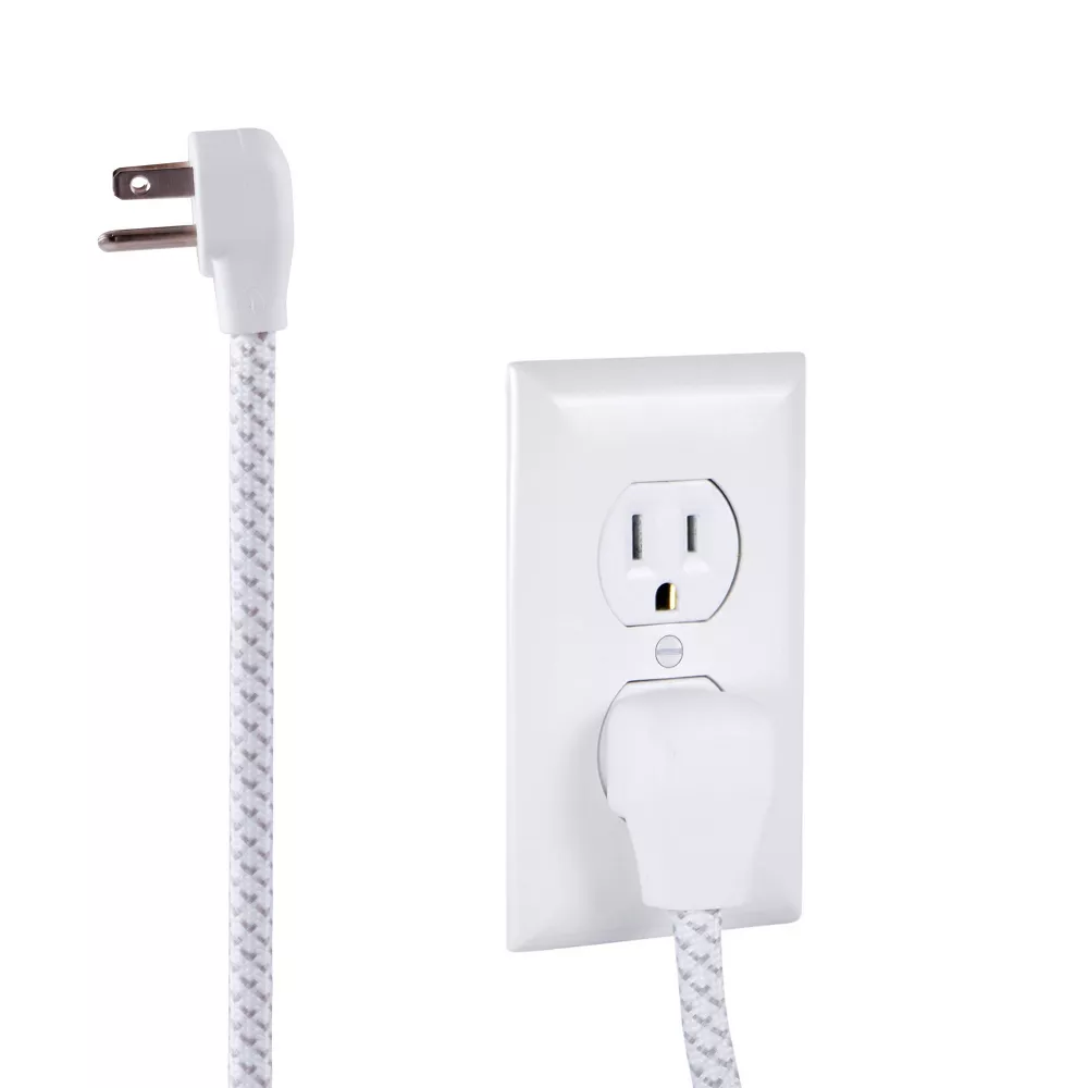 Surge Protector Power Strip 6 Grounded Outlets 6ft Braided Cord 1080J Surge Protection with Flat Space-Saving Plug