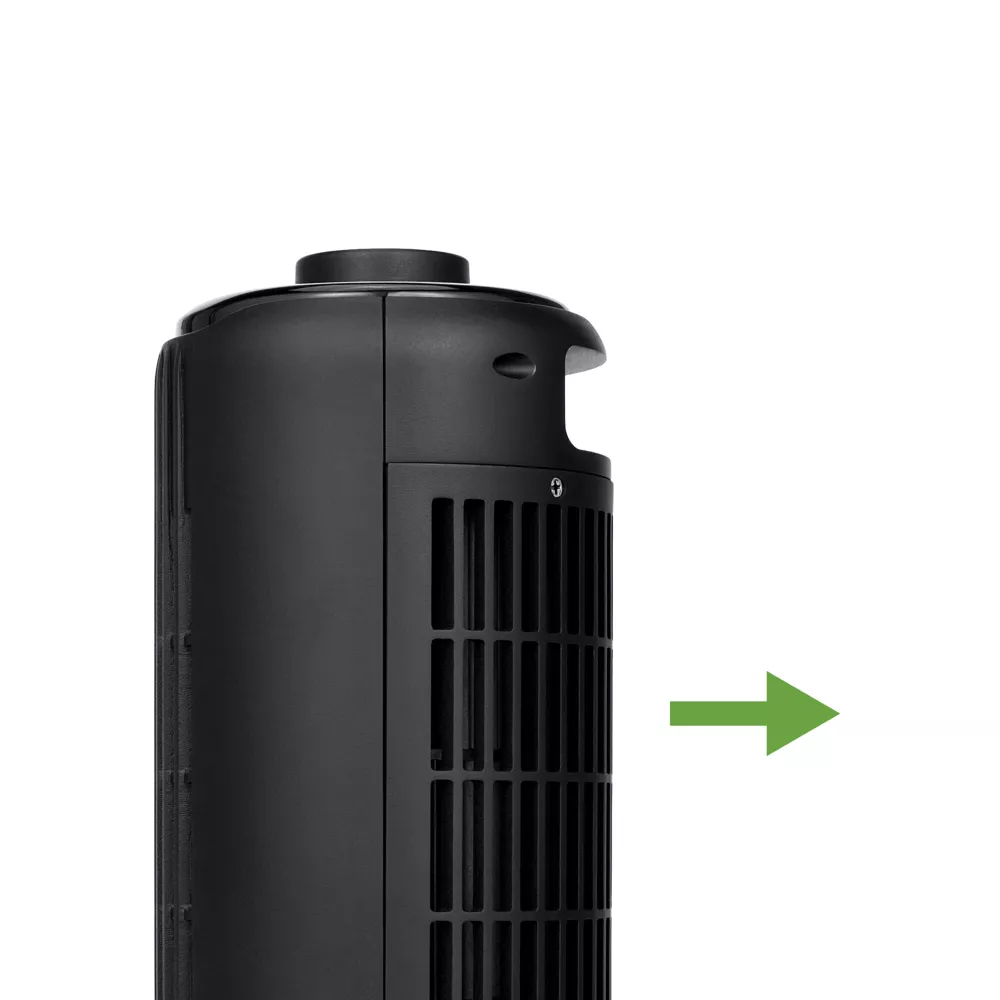 Electric Fan Mini Desktop Oscillating Tower Fan 3 Adjustable Wind Speeds Compact Space-Saving Table Fan