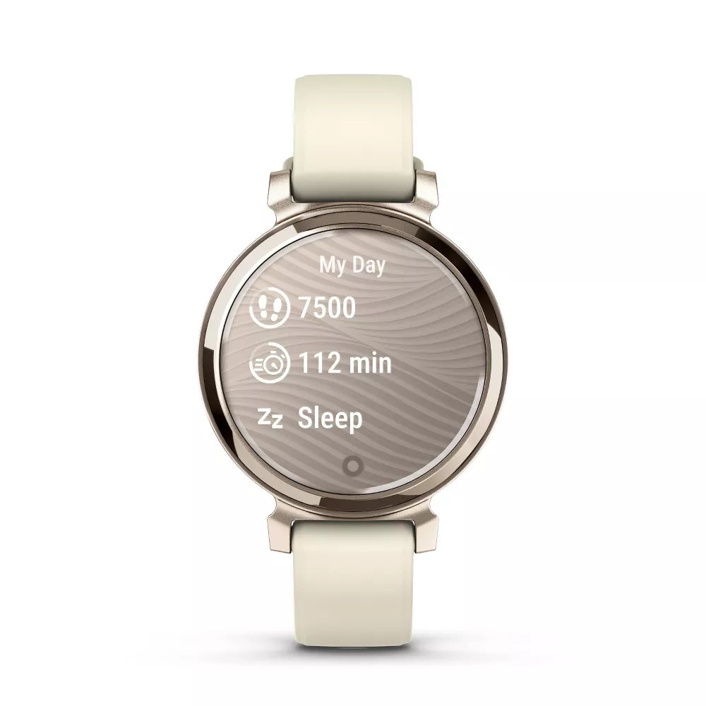 Smart Watch Mini Round Touch Screen Women’s Wearable Watch 5-Day Battery Multi Health Tracking Outdoor Sports GPS Sync & Safety Alert Function
