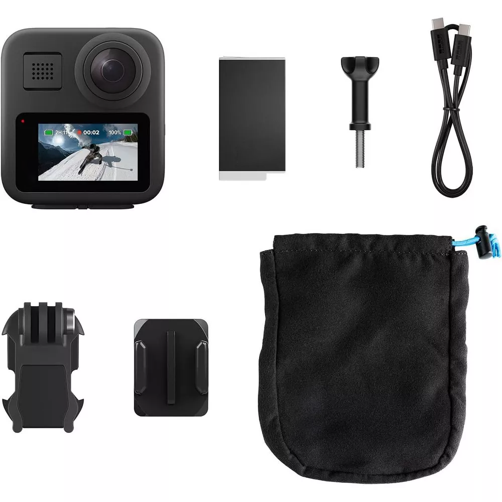 360 Spherical Dual-Lens Action Camera 5.6K 30FPS HD Video Touch Screen Built-In Stabilization Waterproof Sports Cam Supports Live Streaming