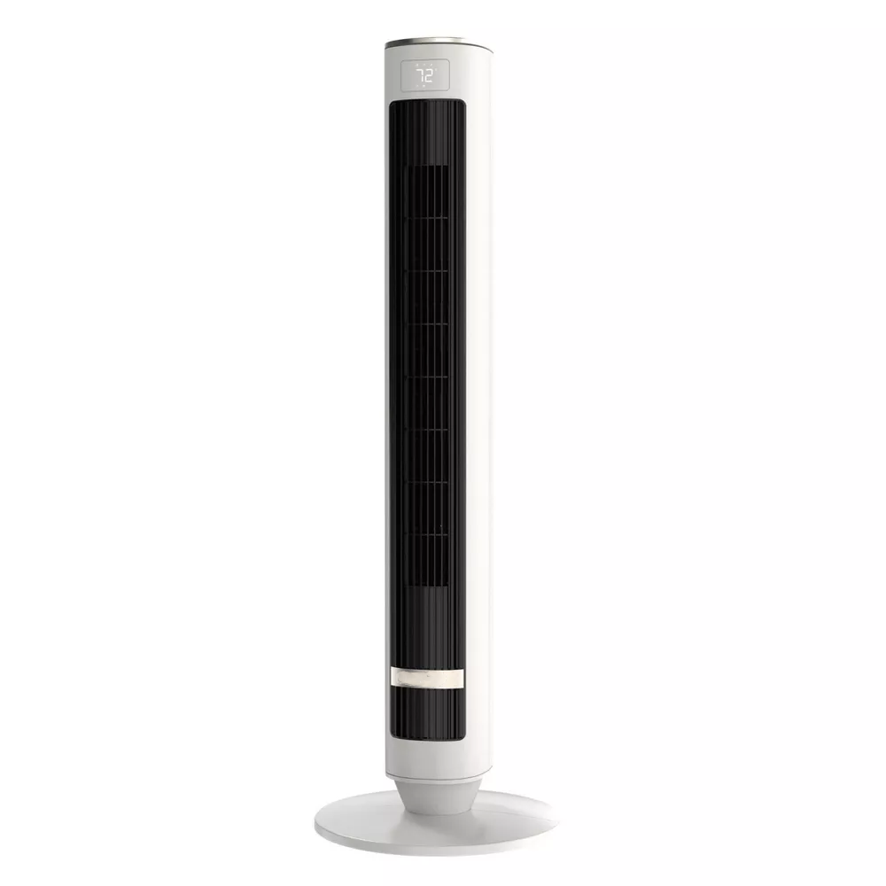 Electric Fan 40 Inch DC Oscillating Tower Fan 12 Speeds AI AirSense Auto Adjustment with Remote & 12H Timer
