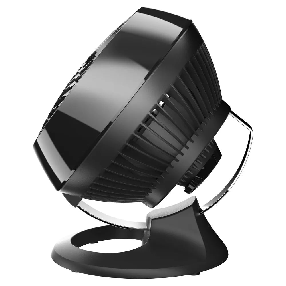 Electric Fan Compact Whole Room Air Circulator Desk Fan with 7.3 Inch Deep Pitch Blades & 3 Adjustable Wind Speeds